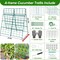 A-Frame Metal Cucumber Trellis for Raised Beds – 42 × 32 in Foldable Coated Steel Garden Trellis for Climbing Plants, Easy-Install Support for Vegetables, Fruits & Flowers